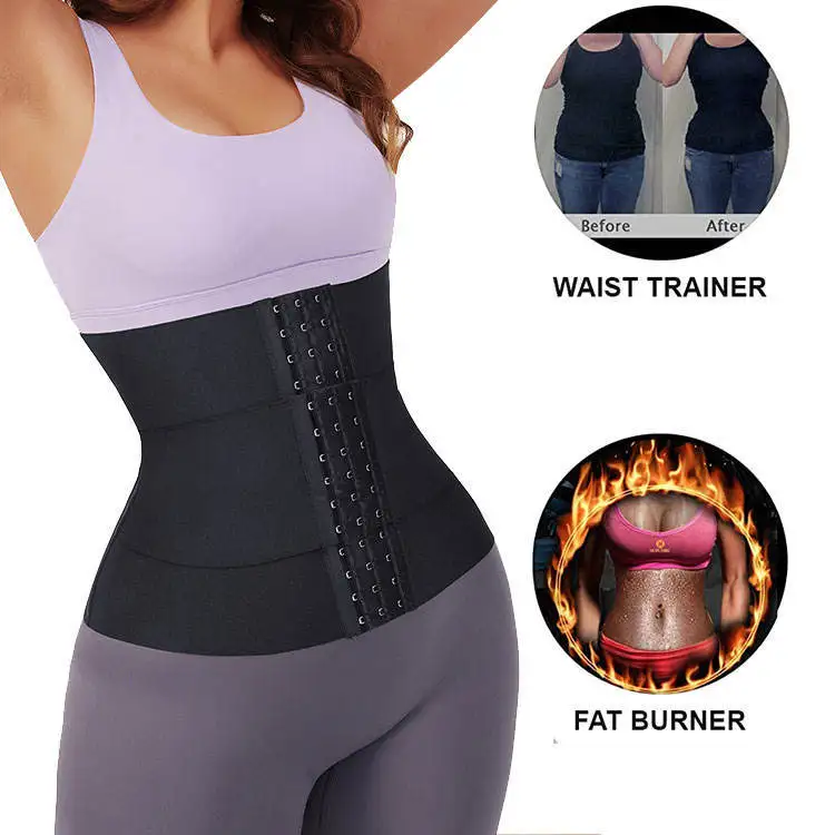 New Women Latex Plus Size Gym Yoga Waist Trainer Shaper Fitness