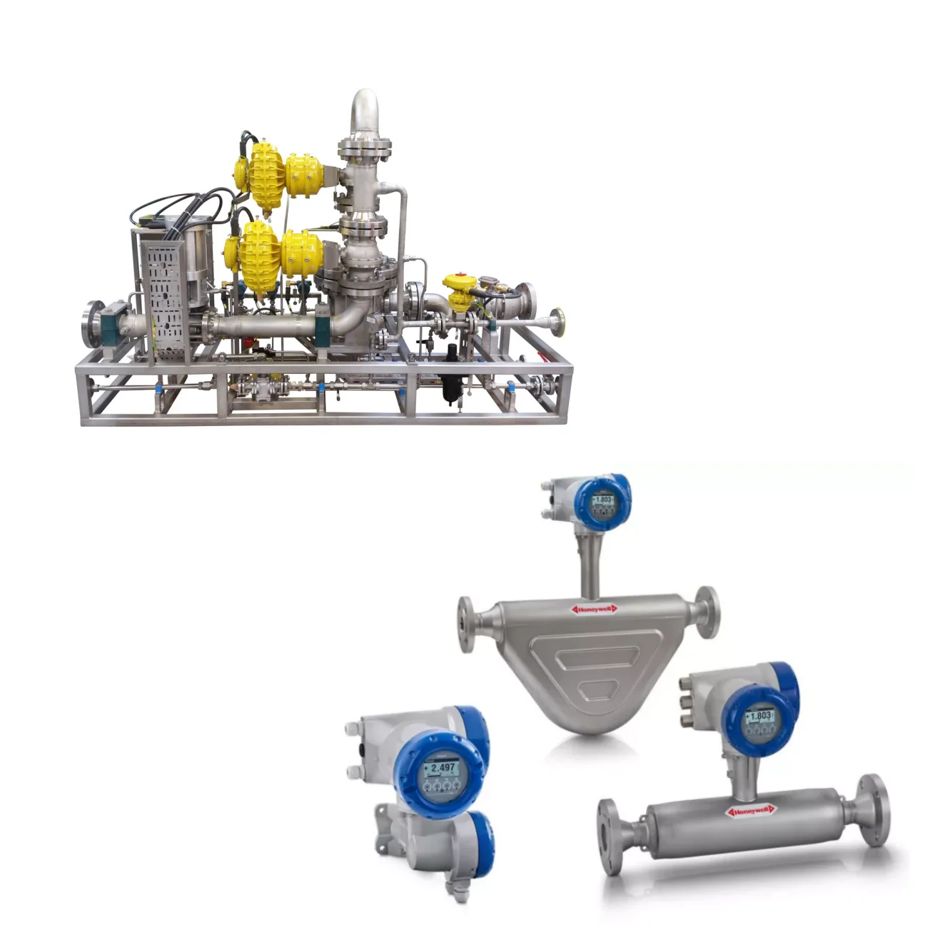 Fuel Gas Skid-Mounted System With Xiangjing VersaFlow Coriolis Flowmeter Mass Flow Meter For Entrained Gas Measurement