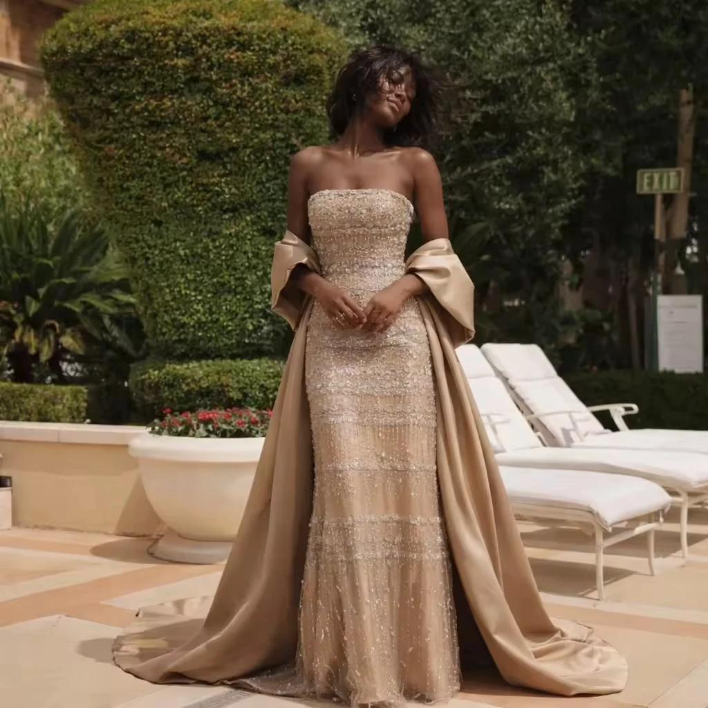 luxury evening dresses dubai Luxury Dubai Wedding Dresses High Neck Modest Bridal Gown 67558 – Viniodress