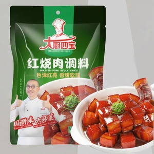 Traditional Industrial-Grade Red Braised Dish Sauce in Versatile Bulk Condiment for OEM Manufacturing with Bag Packaging