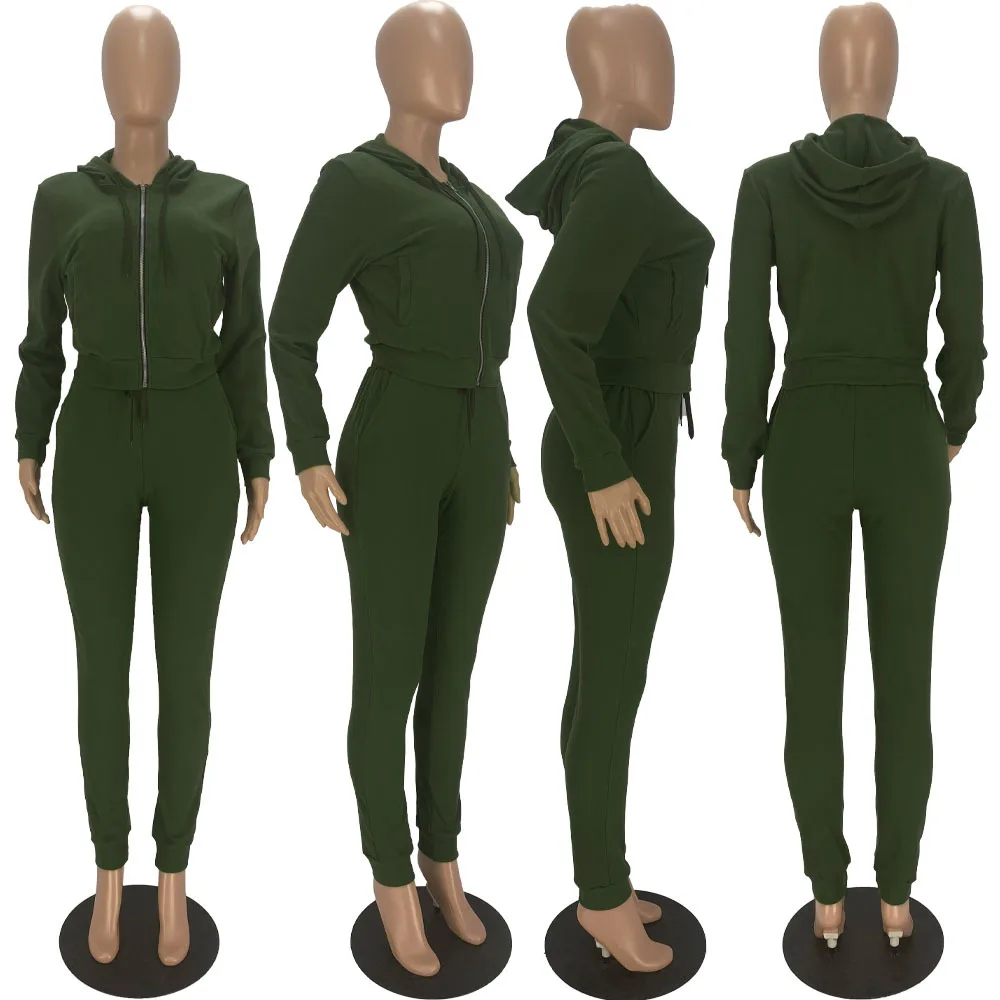 Осень 2021, Модный женский модный комплект с толстовкой, укороченный топ и брюки, спортивная одежда, комплект из двух предметов, женская одежда для отдыха