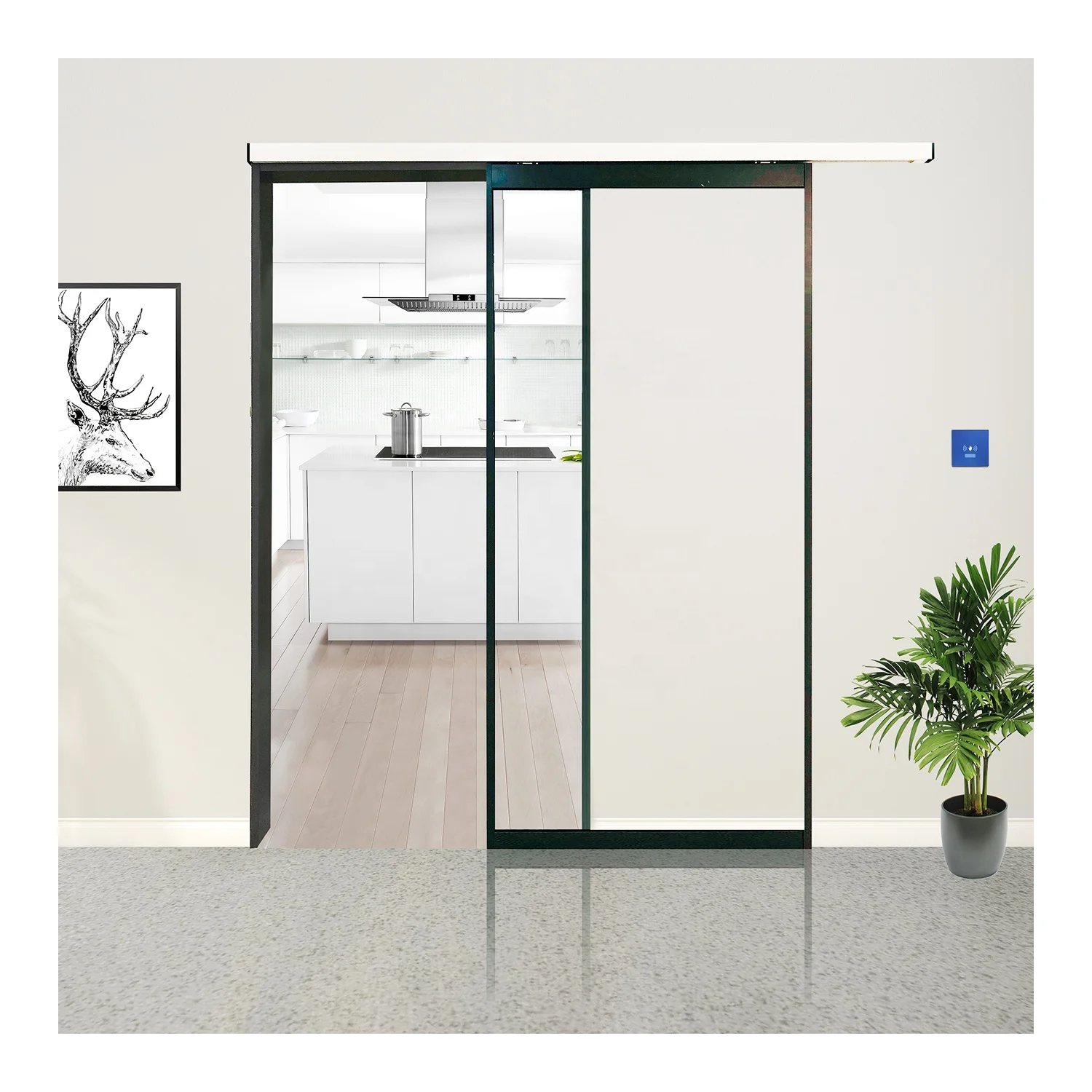 Linear Motor Magnetic Automatic Sliding Door System Operators for Store