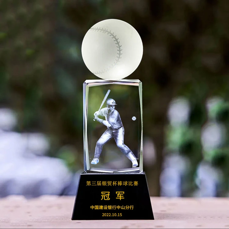 product professional custom crystal block 3d laser crystal trophy baseball trophy awards-34