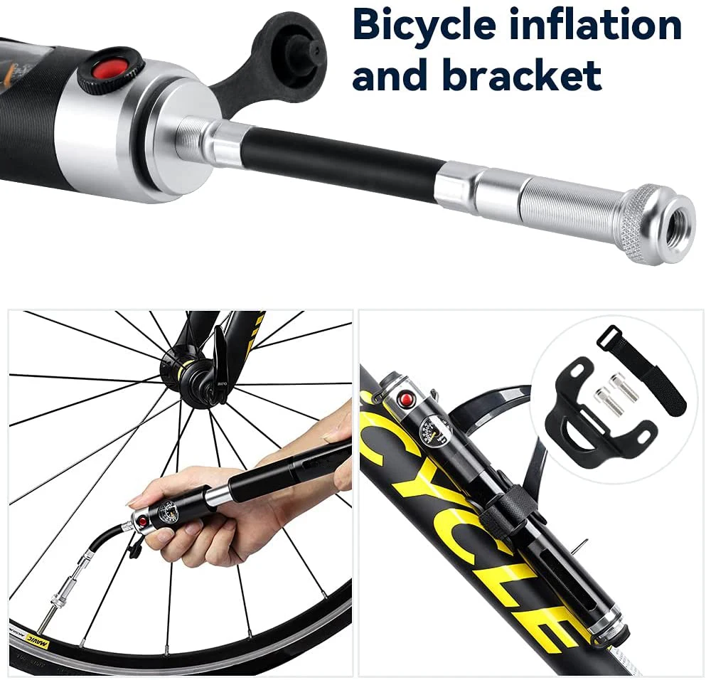 Pressure Gauge Best Compact Mtb Pump High Pressure 160 PSI Mini