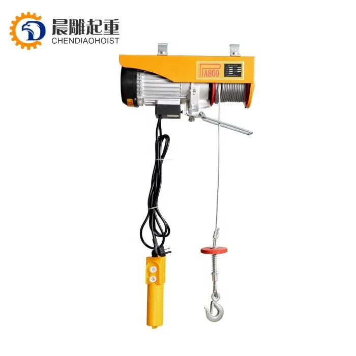 
 Высокое качество и низкая цена sles AC 220 В однофазный HGS 800 мини электрическая лебедка  