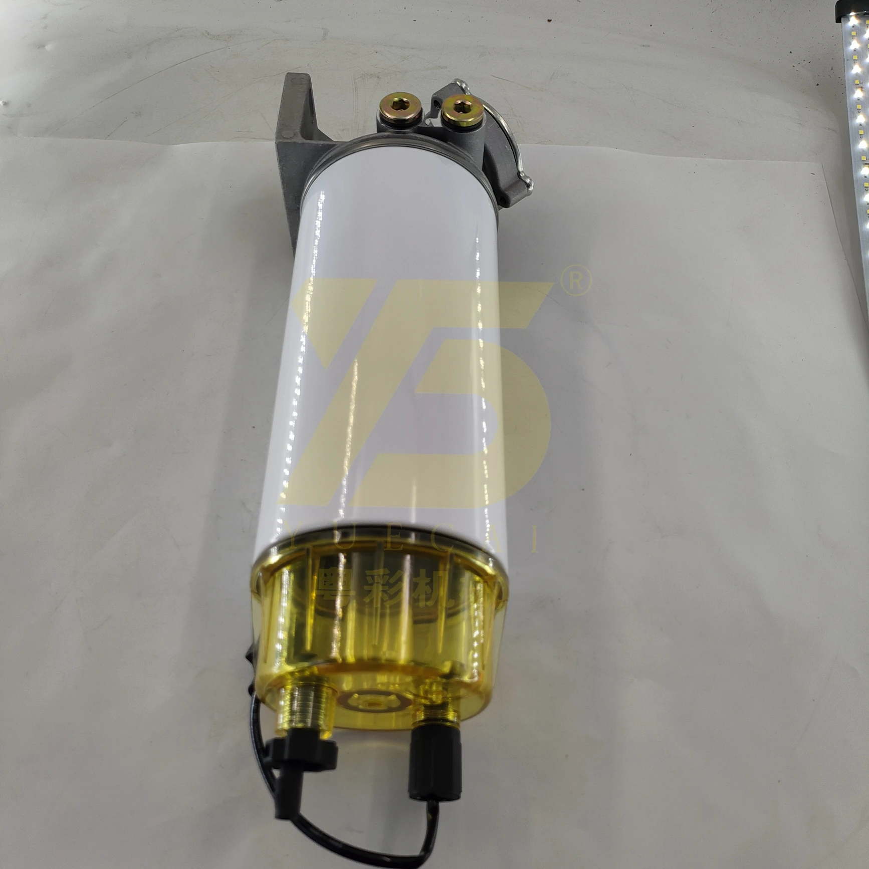 YUE CAI Oil Water Separator with Cup and Sensor for VOE Excavator Loader L250H L180H L150H L220H L120GZ