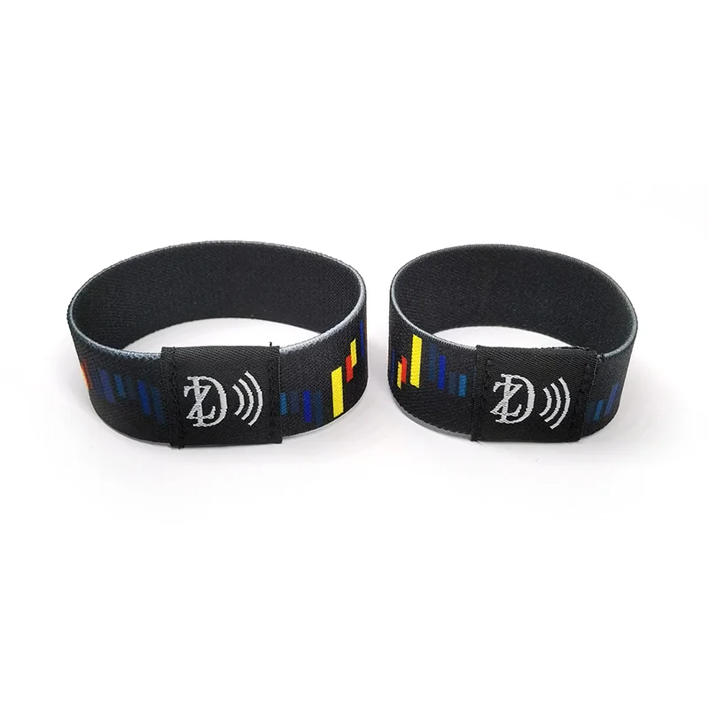 Reusable Textile NFC Wristband  Ultralight EV1 Cashless Payment Polyester NFC Bracelet