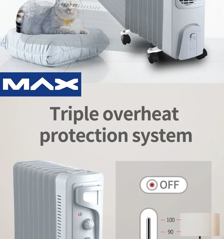 Oil-filled Radiator, 2500W, 3-speed - detail 14