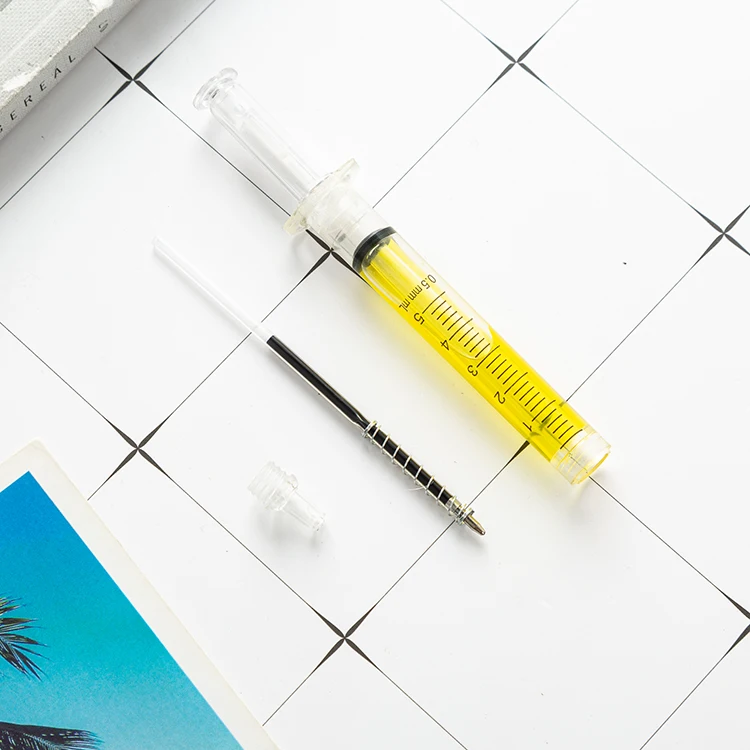 JH Promotional Medicine Injection Pen Hospital Ballpoint Plastic Syringe Pen