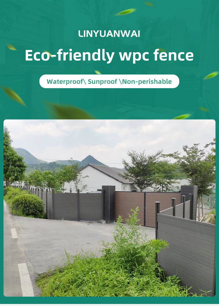Lyw Wpc Construction Privacy Fence Robustes Jardin Grille - Buy ...