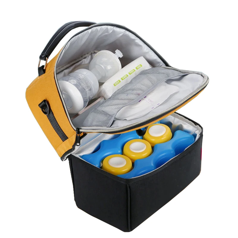 breastmilk cooler bag double layer insulated