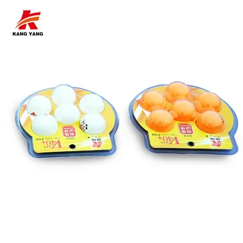 China Factory Custom oem table tennis balls 3 star 40+ white orange Ping-Pong balls