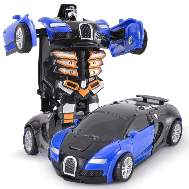 Kaimu Children Boys Collision Inertia Deformation Car Toys Play Vehicles 