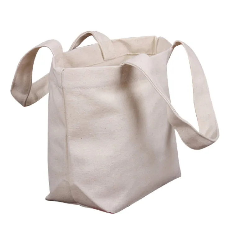 Custom Logo Cheap Price 10oz Cotton Tote Bag Shopper Shoulder Bag Big ...