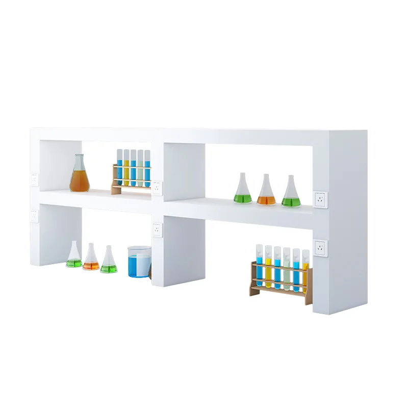 Reagent Shelf Height-adjustable Chemical Laboratory Storage Rack for Lab Benches