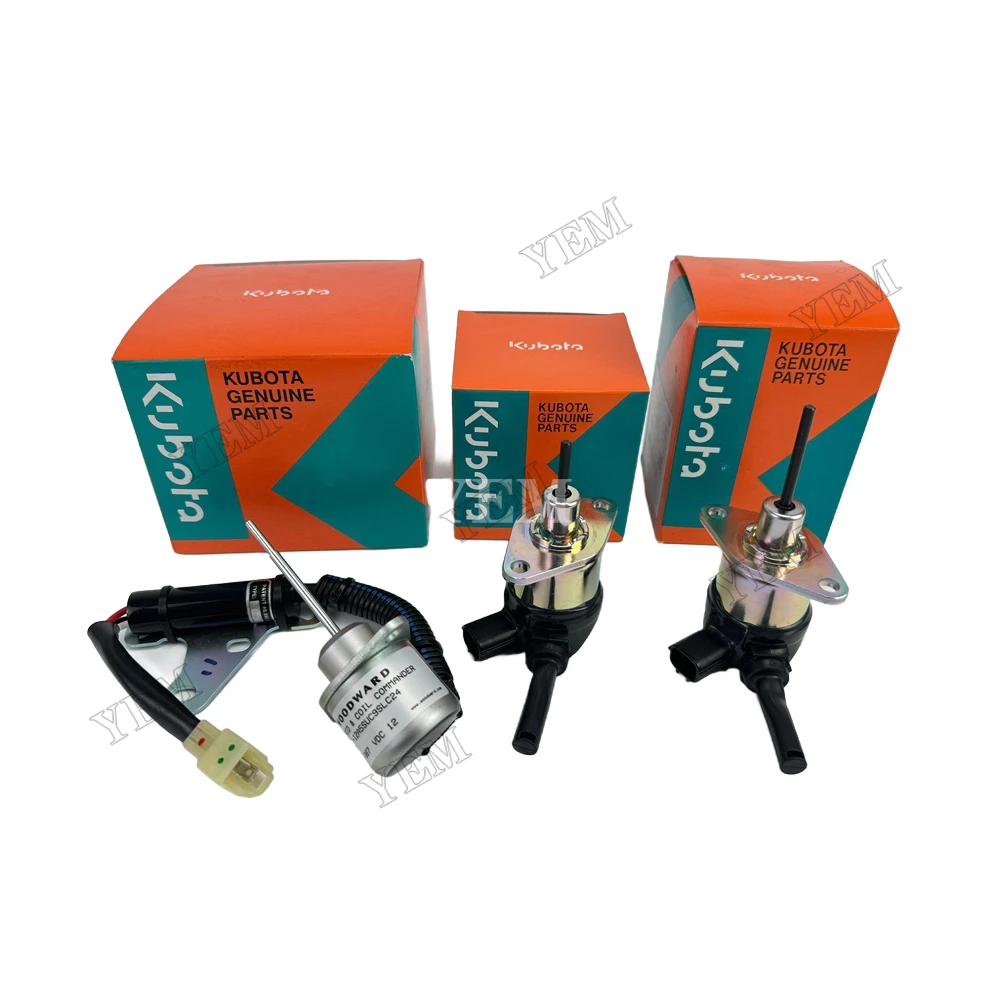 RK105 RK125 RK50 RK60 RK70 RK80 RK95 Shutdown Solenoid for Kubota Agriculture Equipment Engine.