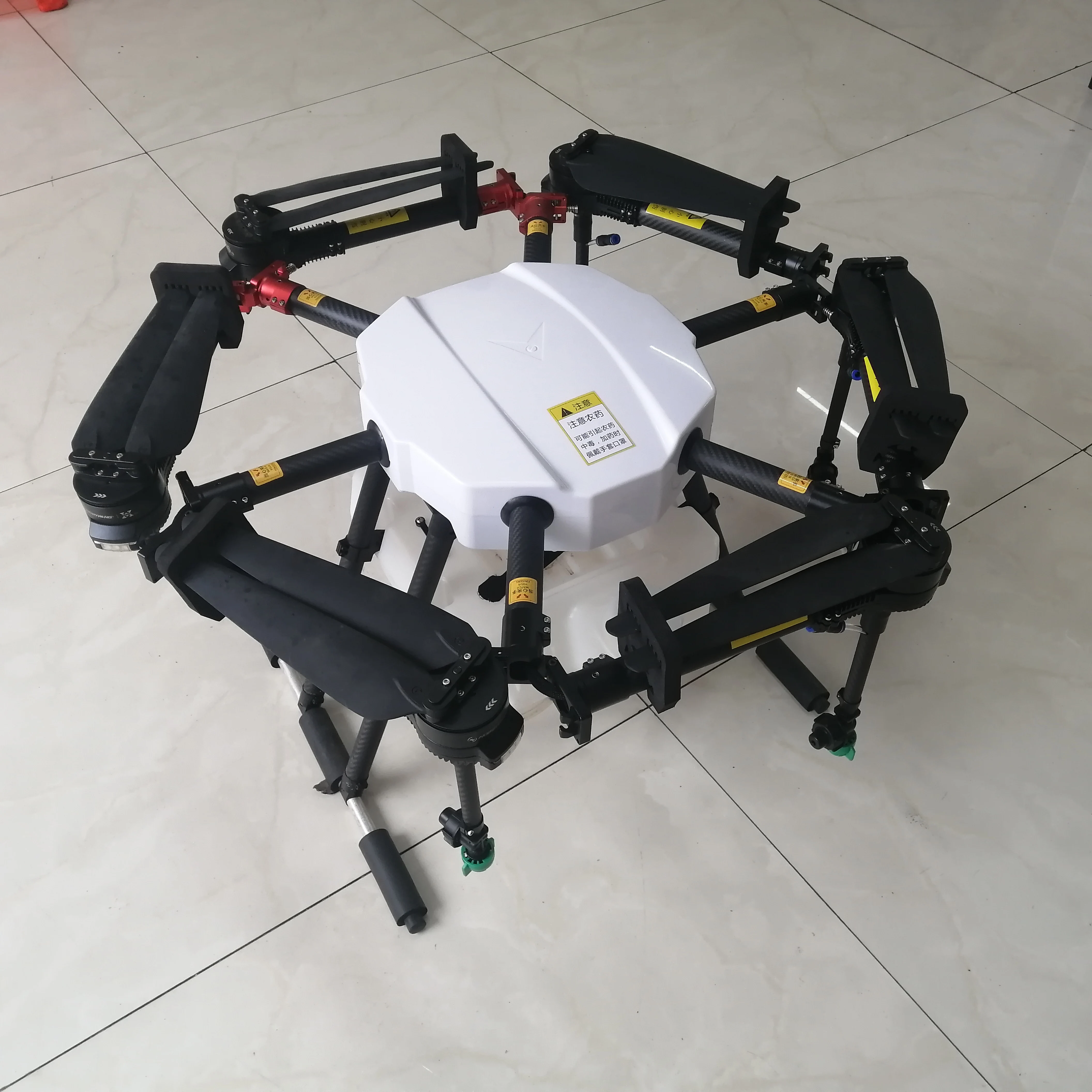 Hot selling 6 axis 10L/16L Plant Protection UAV Carbon Fiber Agricultural Drone Frame Sprayer Machine manufacture