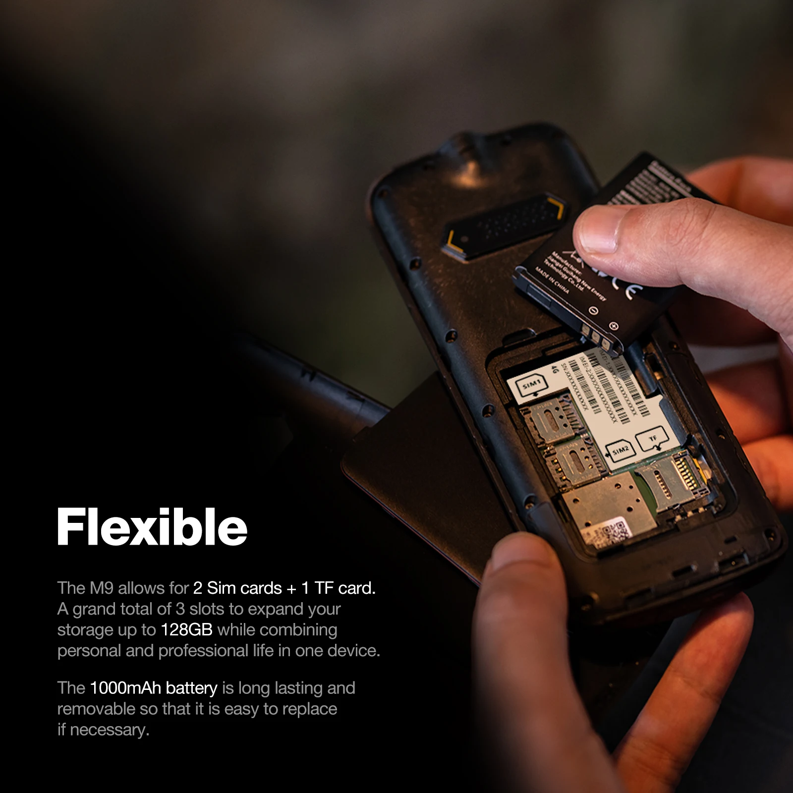 AGM M9 4G 48+128MB Waterproof Ip68/Ip69K Rugged Phone Keypad Mobile Phone 4G Rugged Feature Phones