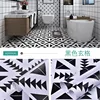Floor mat-black checkered pattern
