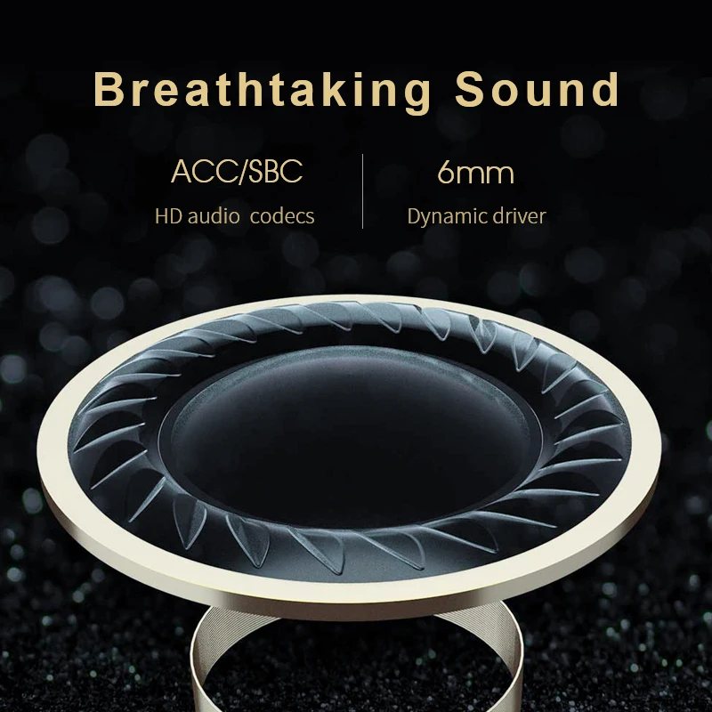 Оригинальная беспроводная гарнитура QCY T1C QS1 TB 5,0 3D стерео TWS двойной микрофон HD гарнитура для звонков пользовательское приложение