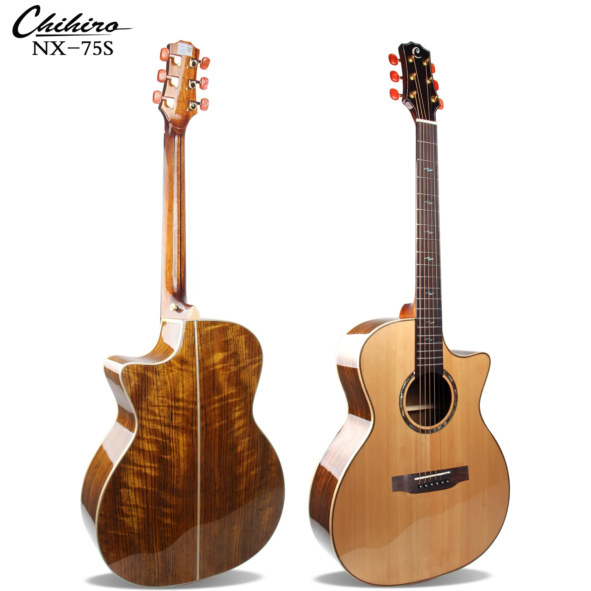 Alibaba Top Selling Solid Top Acoustic Guitar 41 Inch Walnut Wood