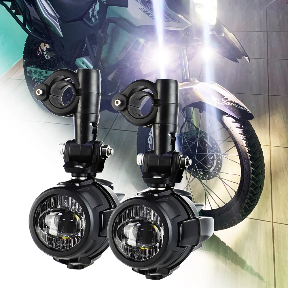 E9 40w Motorcycle Led Auxiliary Lighting System With Drl Motorcycle Fog