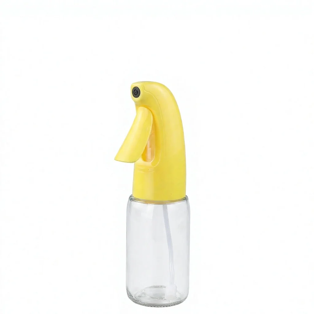 Customizable Oil Spray Bottle Clear Plastic Kitchen Seasoning Dispenser