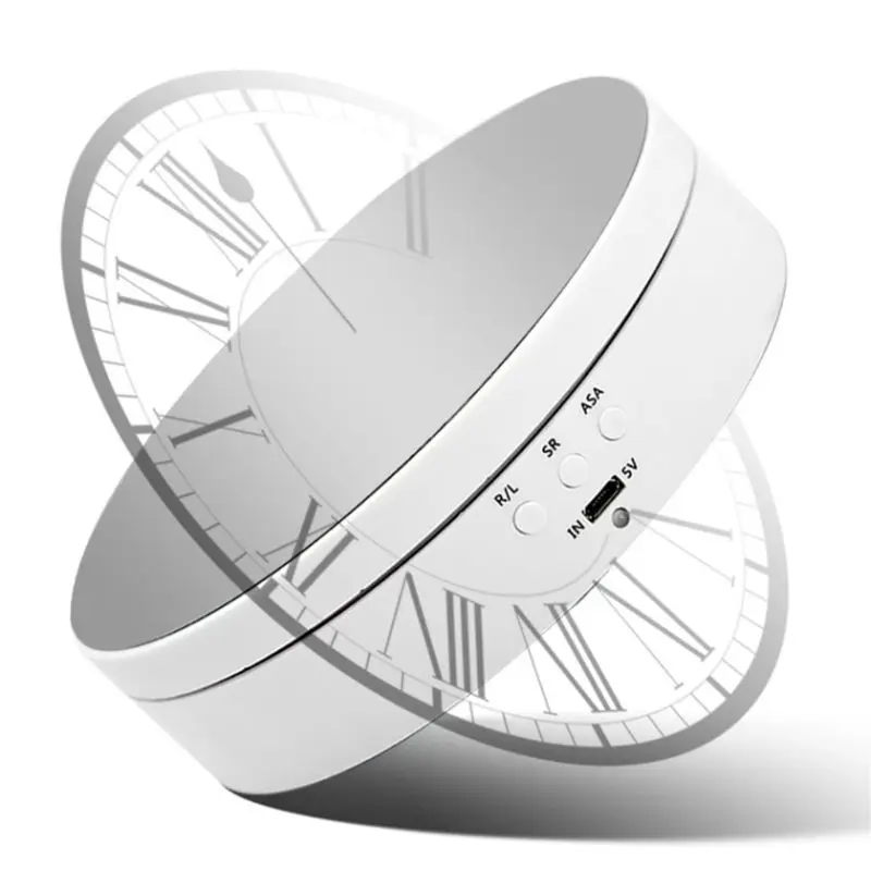 3 Speeds Electric Rotating Display Stand Mirror Turntable Jewelry 360 Degree Display Stand Base for Photography Video Shoot