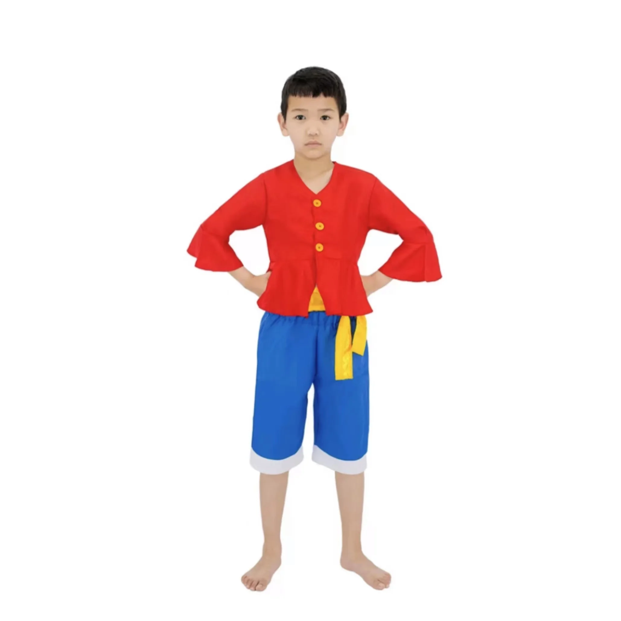 Anime One Piece Monkey D. Luffy Cosplay Costume Outfits Halloween