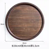 Walnut-colored round bag, 30*30*1.5CM