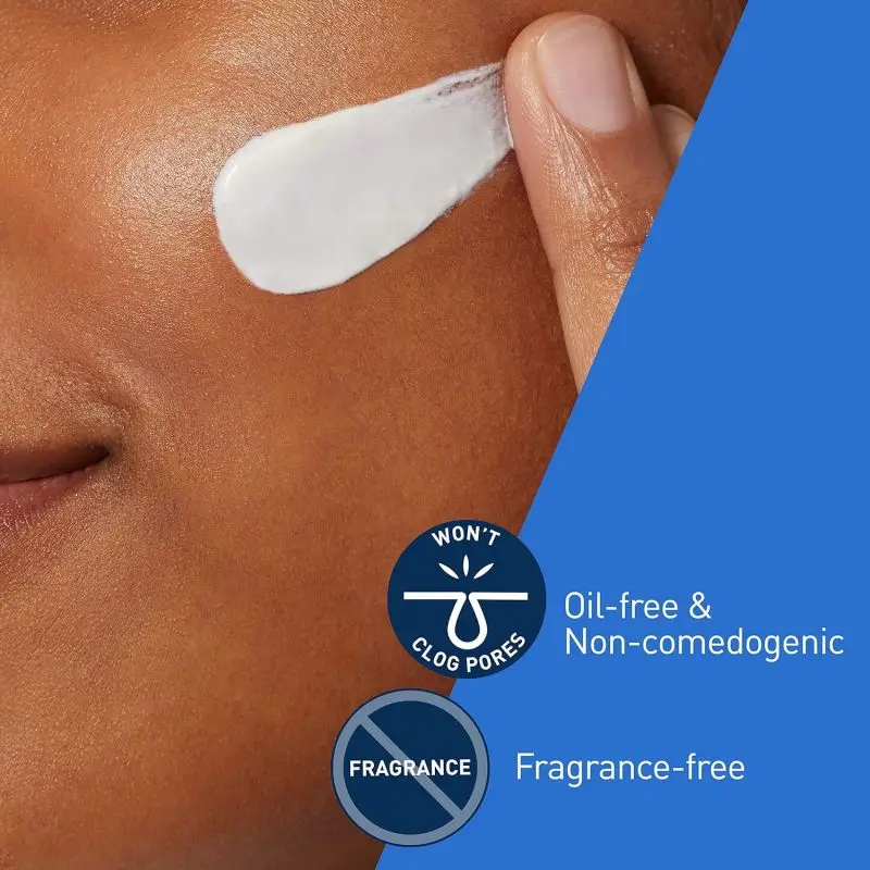 CeraVe Creme hidratante-para-espuma Limpador hidratante Removedor de maquiagem e lavagem facial com ácido hialurônico