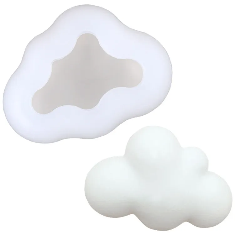 Details about   3D Cloud Silicone Mould Sugarcraft Fondant Soap Clay Wax Candle Mould Baking 