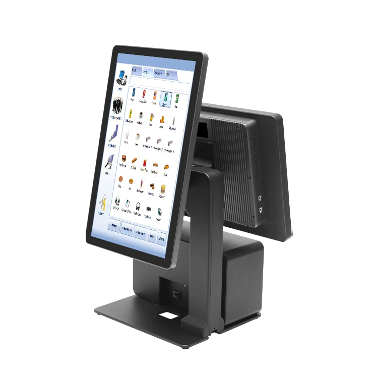 POS System Windows 15.6 "dual Screen Cash Register, Freely Replaceable Printer and Scanning Module, Used in Stores