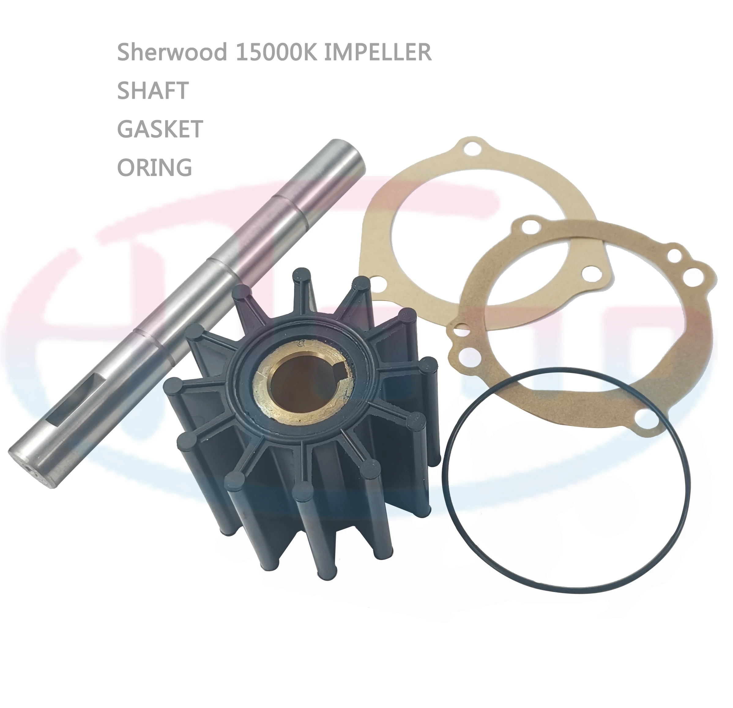 RECMAR Impeller Repair Kit – Replaces Sherwood 15000K & Mercury 853126 – For Marine Inboard Engines