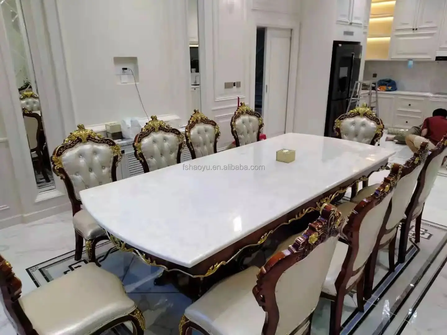 Dining Table And Chair Set Luxury Modern Restaurant Home Furniture ...