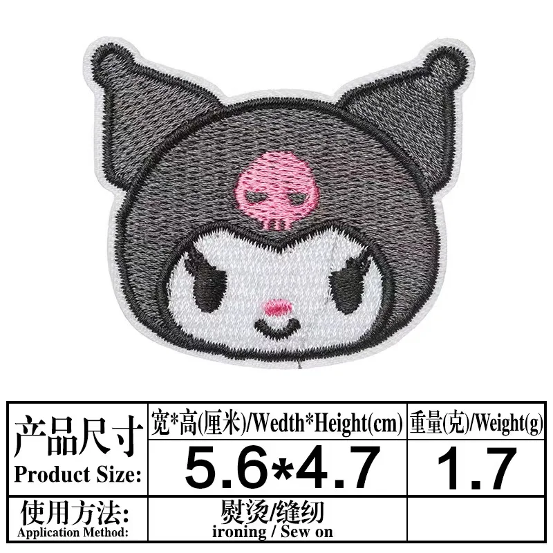 New Arrival Ready to Ship Hello Patches Embroidery Iron on Mini Cute Kitty Patch for Clothing Bags Garments