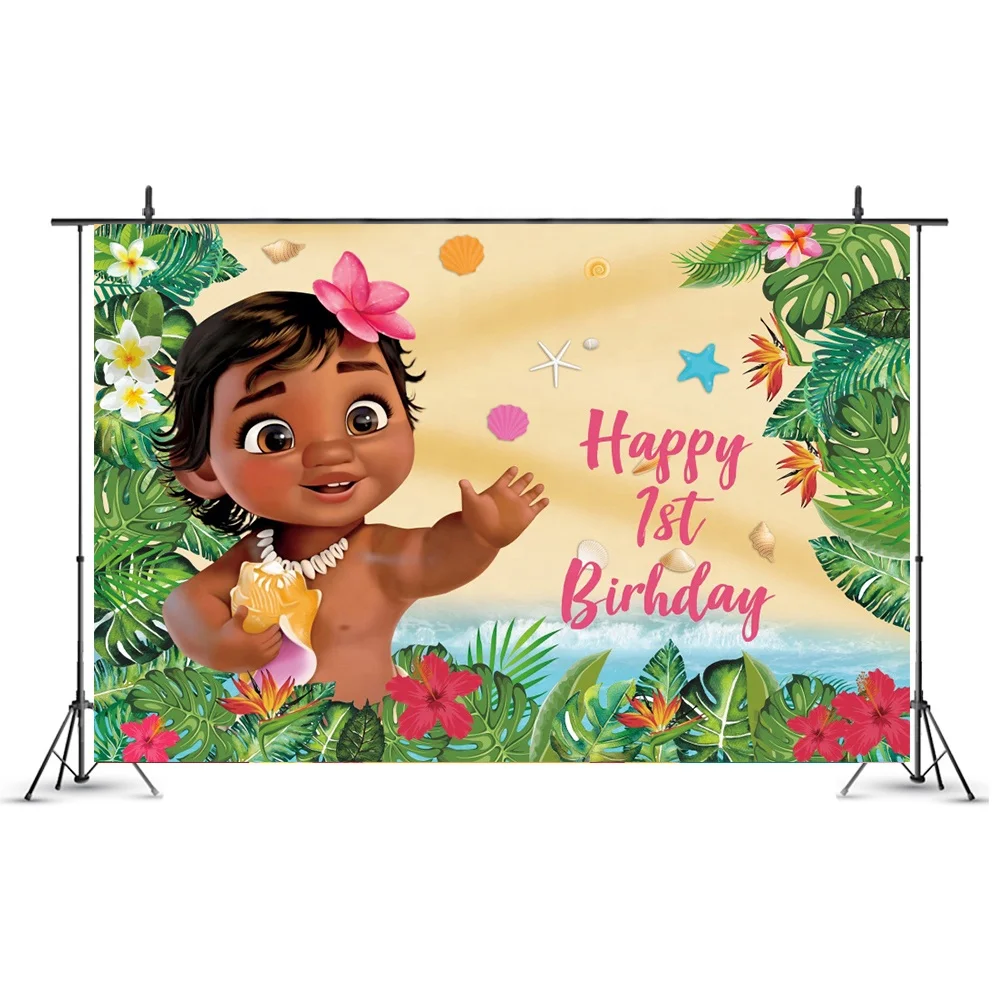 Happy 1st Birthday Photo Backdrop For Photography It's A Girl Flowers Background  Baby Birthday Party Props - Buy Birthday Photo Backdrop,It's A Girl Flowers  Background,Baby Birthday Party Props Product on 