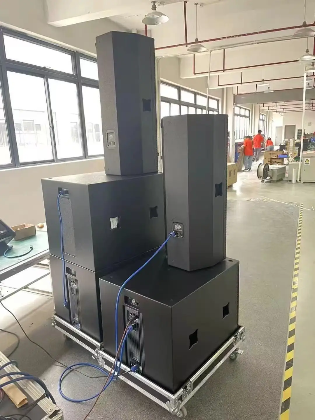 New Outdoor Active DSP Pro Speaker System Covering 1000 People-High Performance Mobile Sound System