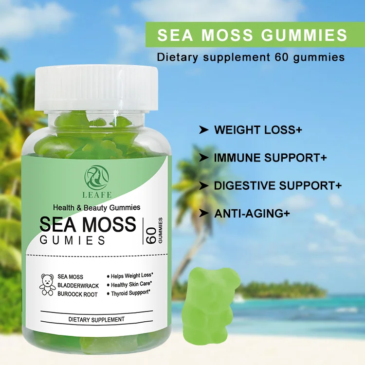 Health & Beauty Sea Moss Gummy Candy Private Label Bulk Bladderwrack ...