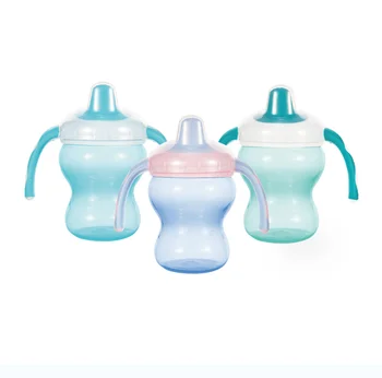 In Stock Hot selling baby  BPA Free Sippy Cup Non-odor PP Baby Water Cup 6OZ 180ml Baby Training Cup With Handle