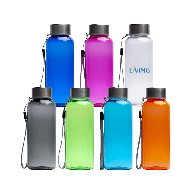 Direct Drinking Tritan Bottle Children RPET Water Bottle With Stainless Steel Lid And Handle Rope