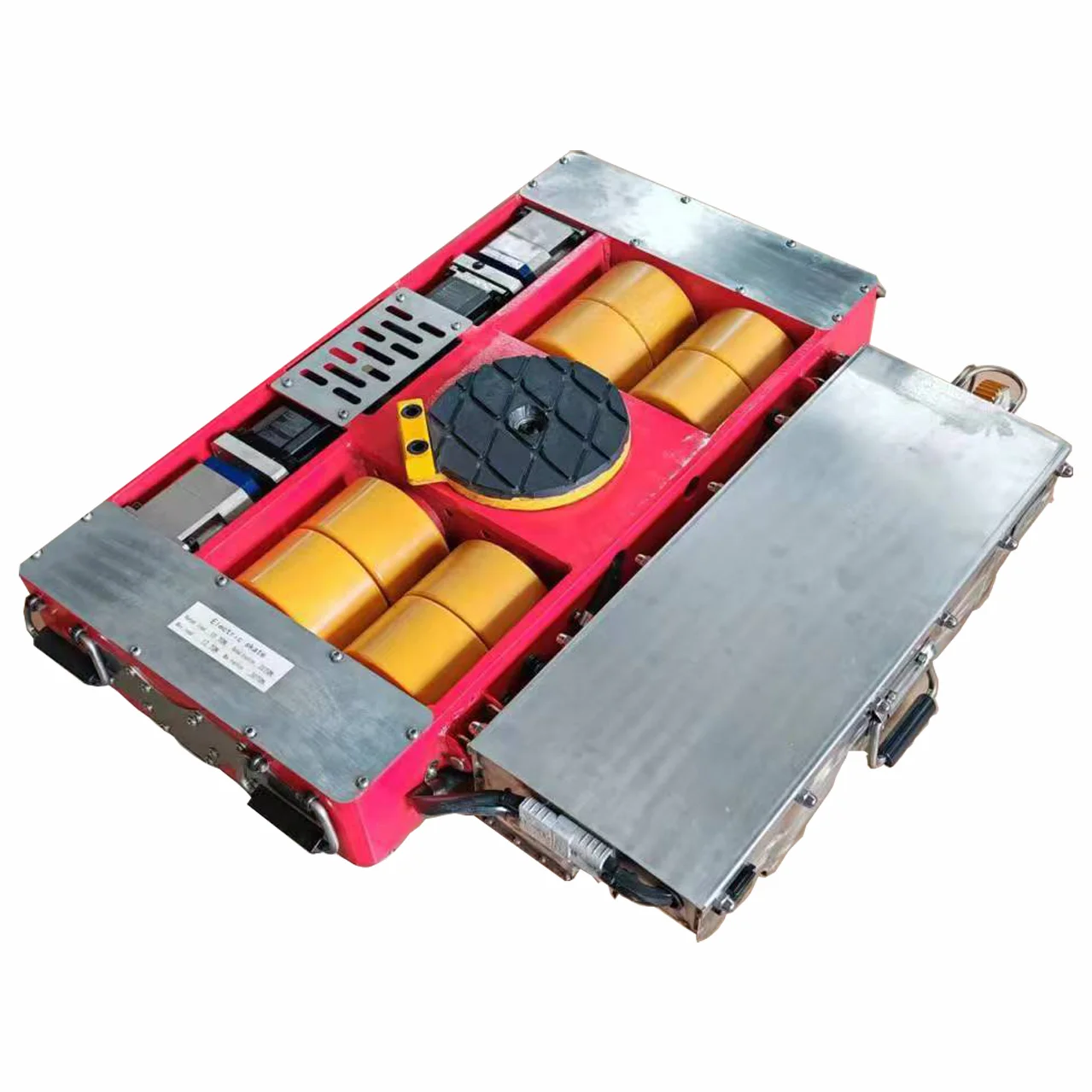 30 Ton Electric Machine Moving Skate 8 Wheels Type for Heavy Machine Carry Electric Cargo Trolley