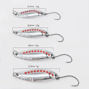 Lexin Leech Viper Luya Sequin Luya Bait Spoon Zinc Alloy Artificial Hard Bait for Bass Green Red Eye Killing Horse Mouth Brushed – Metal Jig – view 4