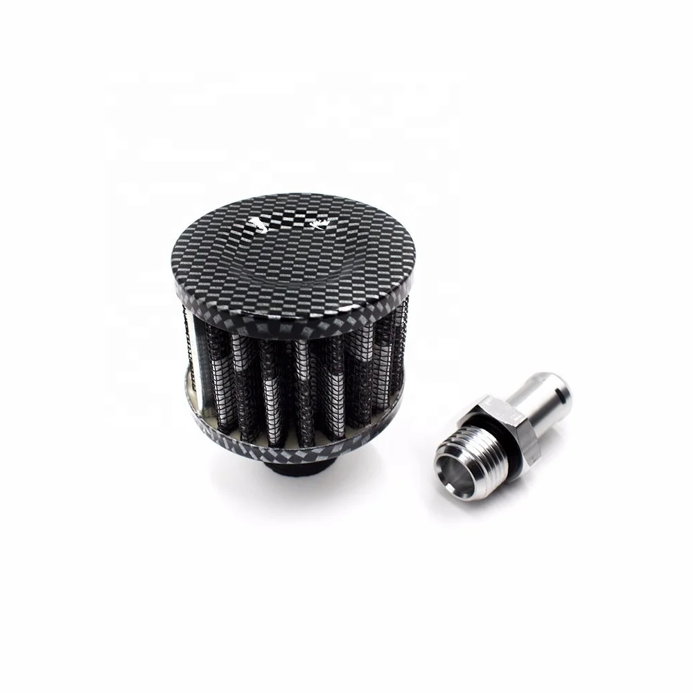 Racing Oil Can Catch Can Oil Catch Tank With Mini Air Filter and Inner Wire Mesh