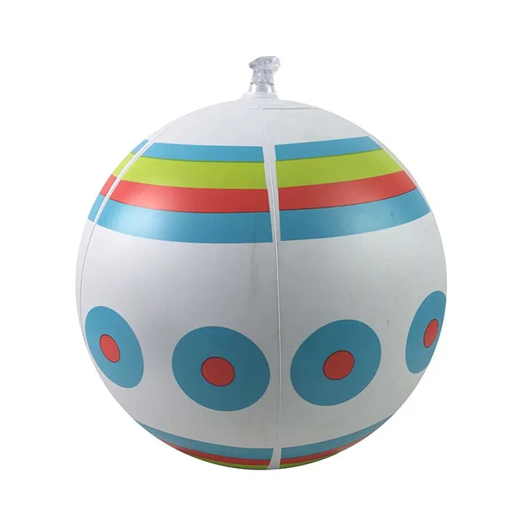 Promotional Mega Custom Print Color and logo 60cm Plastic Blow up Inflatable Beach Snow Ball Set