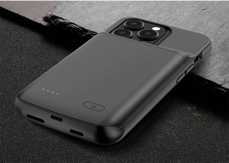 Big Capacity 5000mah Power Case For Iphone 12 13 14 Pro Max