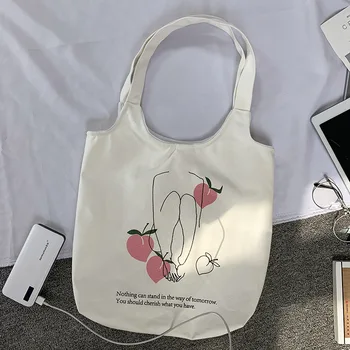GuoHeMa OEM ODM Eco Friendly Reusable Organic Cotton Calico Grocery Cotton Cloth Shopping Bags Canvas Tote Bag With Custom Print