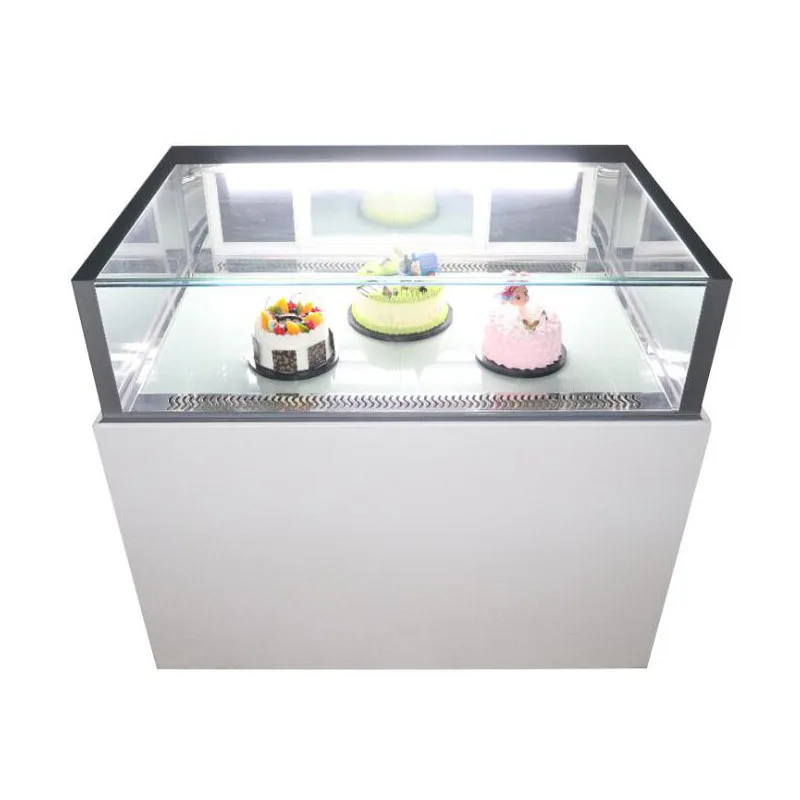 L Shape Customized Cake Bread Chocolate Refrigerator Display showcase Commercial
