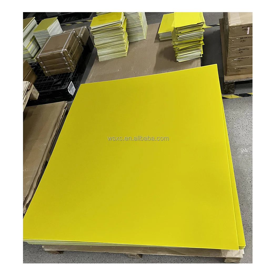 Yellow Epoxy Fiberglass Insulation Sheet 1.5mm 2mm FR4 G10 Fiber Glass Board