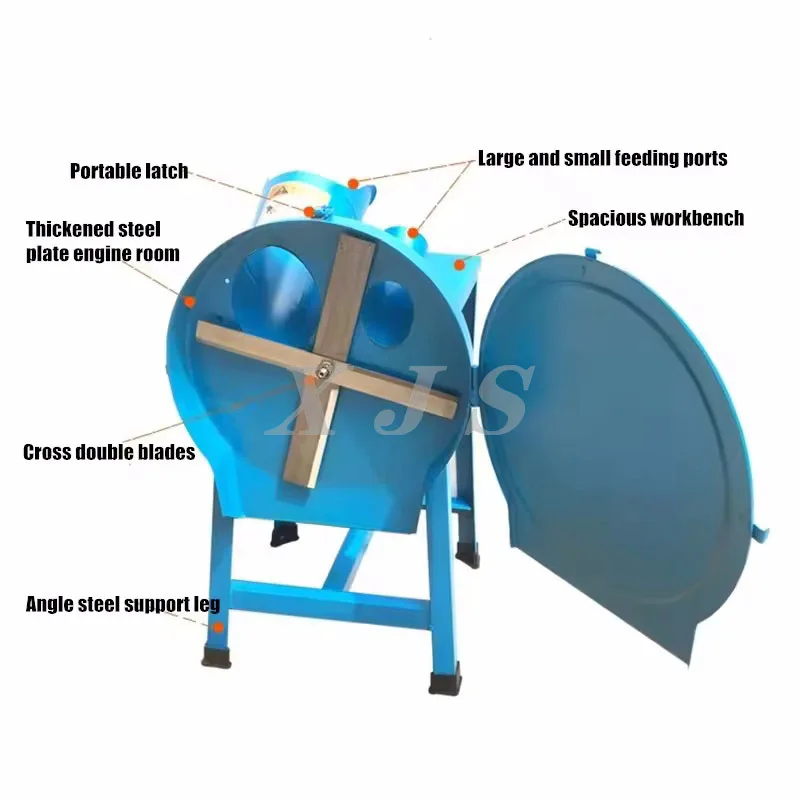 Hay Forage Chopper Small Chaff Cutter Machine Mini Grass Crusher Machine